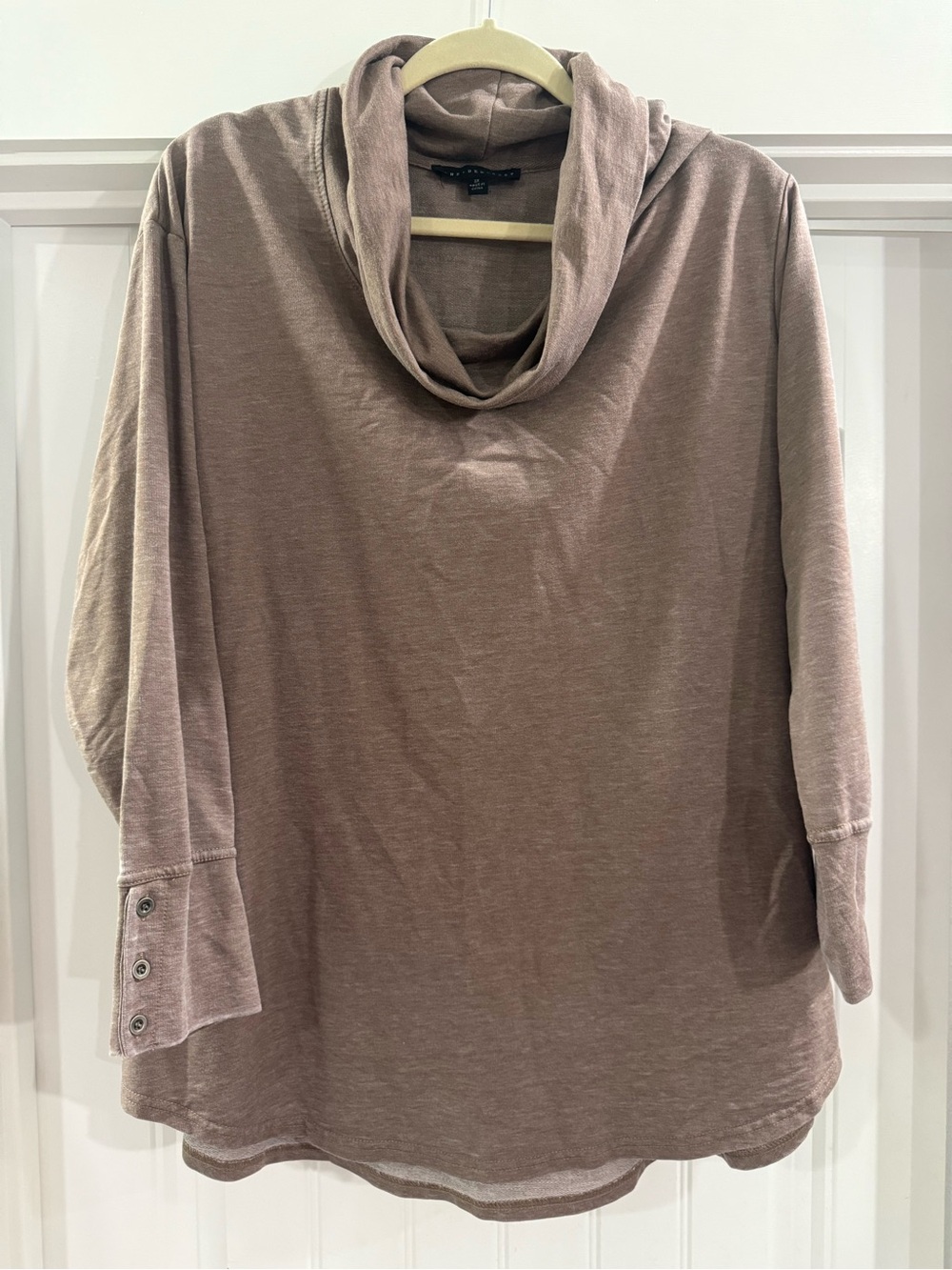 Jane and Delancey Tan Cowl Neck Sweater
